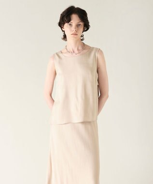 GRACE CONTINENTAL キュプラサテントップ ベージュ