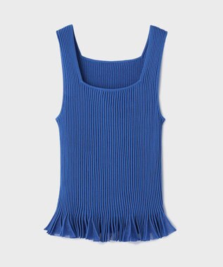 GRACE CONTINENTAL / グレースコンチネンタル リブフリルニットトップ リブフリルニットトップ / GRACE CONTINENTAL | GRACE