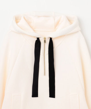 GRACE CONTINENTAL ハーフジップフードトップ ホワイト