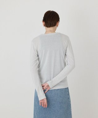 GRACE CONTINENTAL ラメクルーカットトップ ホワイト