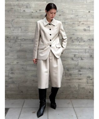 GRACE CONTINENTAL ウールシルクジャケット ベージュ