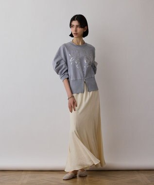 GRACE CONTINENTAL ピグメントショートトップ ブルー