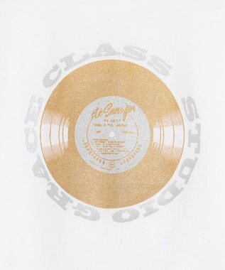 GRACE CONTINENTAL レコードプリントTシャツ ゴールド