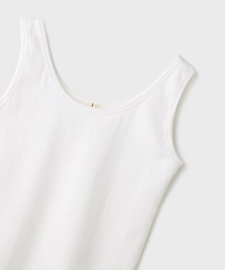 GRACE CONTINENTAL テレコノースリーブトップ ホワイト