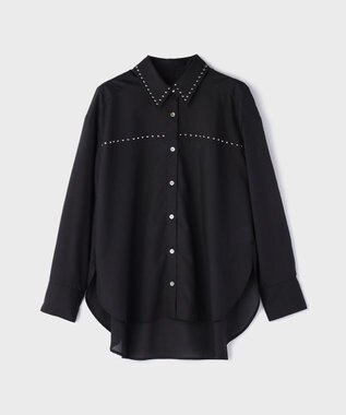 GRACE CONTINENTAL メタルホットフィットシャツ ブラック