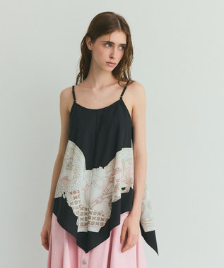 GRACE CONTINENTAL ジュエリースカーフキャミ ブラック