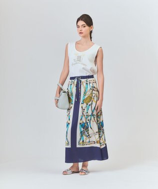 GRACE CONTINENTAL ビジューモチーフノースリーブ ホワイト