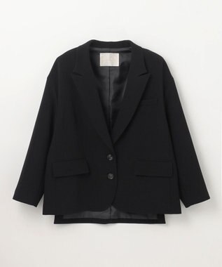 GRACE CONTINENTAL トリアセオーバーサイズジャケット ブラック