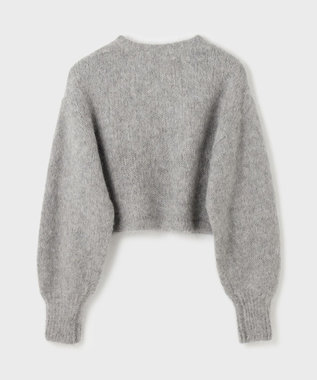 GRACE CONTINENTAL アルパカニットカーディガン グレー