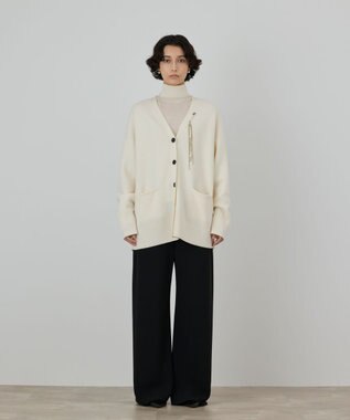 GRACE CONTINENTAL 圧縮ニットカーディガン キナリ