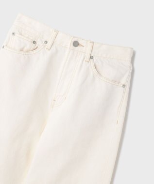 GRACE CONTINENTAL ワイドストレートホワイトデニム ホワイト