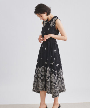 ビッグカラー刺繍ワンピース Grace Continental Grace Continental グレースコンチネンタル 通販 ビッグカラー刺繍ワンピース Grace Continental Grace Continental グレースコンチネンタル 通販