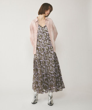 GRACE CONTINENTAL オーバーデニムシャツ ピンク