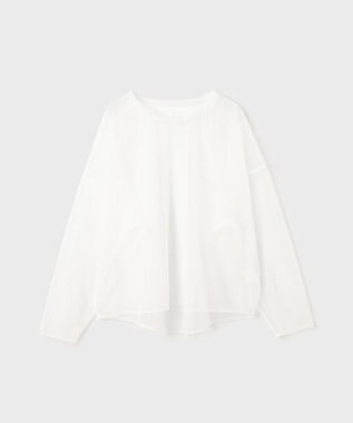 GRACE CONTINENTAL チュールレイヤードシャツ ホワイト