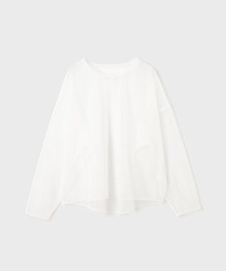 GRACE CONTINENTAL チュールレイヤードシャツ ホワイト