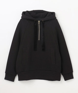 GRACE CONTINENTAL ハーフジップフードトップ ブラック