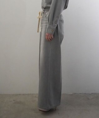 GRACE CONTINENTAL 10ozムラ糸デニムパンツ グレー