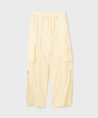 GRACE CONTINENTAL ナイロンジップカーゴパンツ キナリ