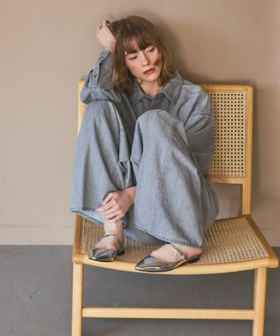 GRACE CONTINENTAL 10ozムラ糸デニムパンツ グレー