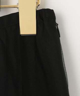 GRACE CONTINENTAL ブラックタフタオーバースカート ブラック