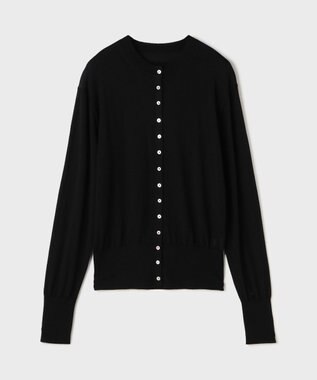 GRACE CONTINENTAL ウールシルクニットカーディガン ブラック