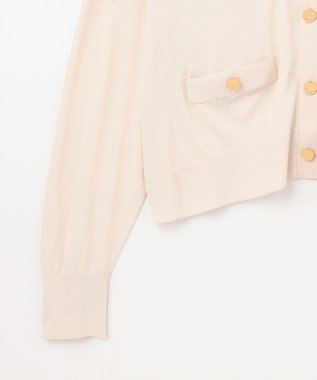 GRACE CONTINENTAL ルーズVネックニットカーディガン キナリ