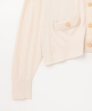 GRACE CONTINENTAL ルーズVネックニットカーディガン キナリ