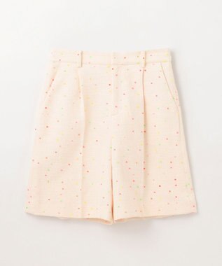 GRACE CONTINENTAL ネオンドットジャガードパンツ キナリ