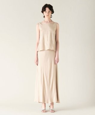 GRACE CONTINENTAL キュプラサテントップ ベージュ