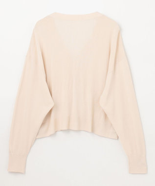 GRACE CONTINENTAL ルーズVネックニットカーディガン キナリ