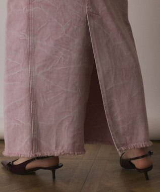 GRACE CONTINENTAL ピグメントタイトスカート ピンク