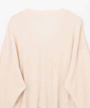 GRACE CONTINENTAL ルーズVネックニットカーディガン キナリ