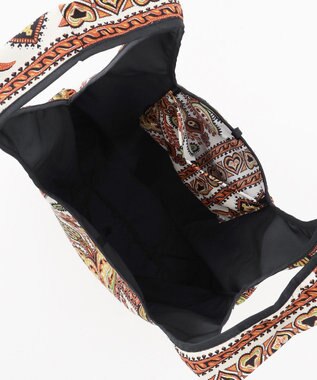 GRACE CONTINENTAL Fabricマルシェbag1 オレンジ