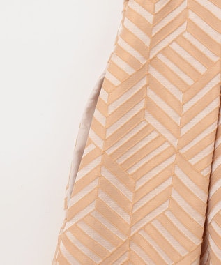 GRACE CONTINENTAL キカジャガードタックドレス ベージュ