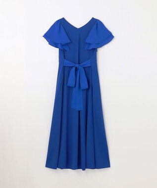 GRACE CONTINENTAL フリルスリーブカットワンピース ブルー