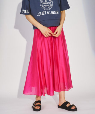 #新品#ダイアグラム#diagram#フレア#スカート#ブルー#スカーフ#M シアーマーメイドフレアスカート / GRACE CONTINENTAL | GRACE