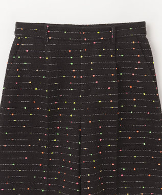 GRACE CONTINENTAL ネオンドットジャガードパンツ ブラック