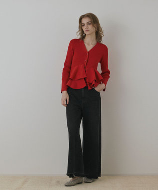 【極美品】Diagram ダイアグラム フラワーライントップ シフォン フリル Diagram（ダイアグラム） WOMEN GRACE CONTINENTAL グレース