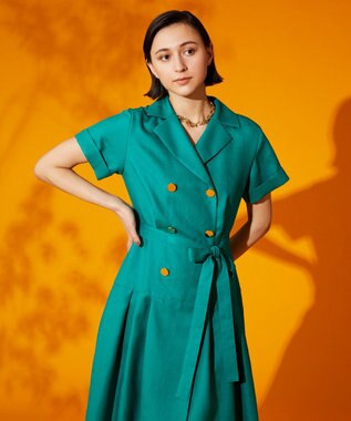 リネンタッチミリタリーワンピース Grace Continental Grace Continental グレースコンチネンタル 通販 リネンタッチミリタリーワンピース Grace Continental Grace Continental グレースコンチネンタル 通販