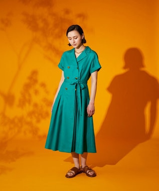 リネンタッチミリタリーワンピース Grace Continental Grace Continental グレースコンチネンタル 通販 リネンタッチミリタリーワンピース Grace Continental Grace Continental グレースコンチネンタル 通販