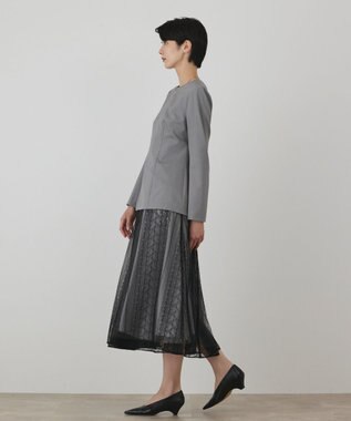 GRACE CONTINENTAL レースコンビワンピース グレー
