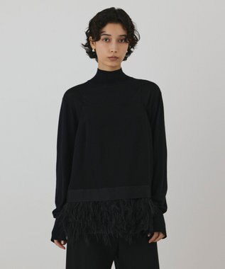 GRACE CONTINENTAL フェザーヘムキャミトップ