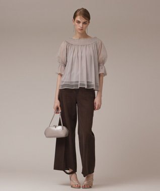 24AW Diagram ダイアグラムオンライン完売タイ付シャツ36 キナリ Diagram（ダイアグラム） WOMEN シャツ・ブラウス GRACE