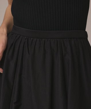 GRACE CONTINENTAL コットンシルクティアードスカート ブラック