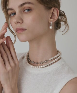 GRACE CONTINENTAL パールマルチwayネックレス シルバー