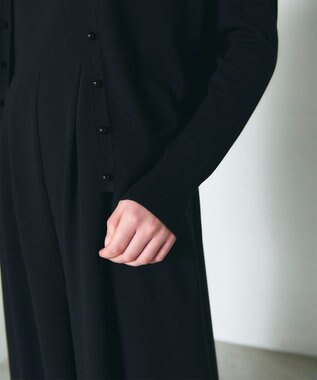 GRACE CONTINENTAL クルーニットカーディガン ブラック