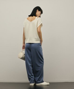 GRACE CONTINENTAL ジャージイージーパンツ ブルー