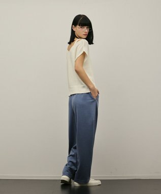 GRACE CONTINENTAL ジャージイージーパンツ ブルー