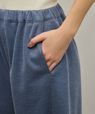 GRACE CONTINENTAL ジャージイージーパンツ ブルー