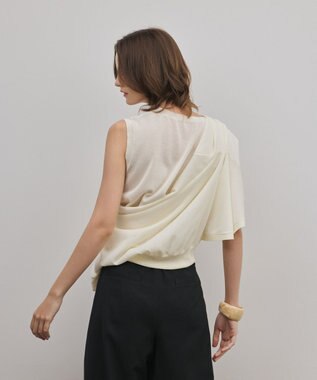 GRACE CONTINENTAL レイヤードニットトップ キナリ